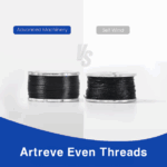 Style L Prewound Sideless With Magnetic Core 70D/2(60WT) Embroidery Magnetic Bobbins(144 Bobbins) 130 Yards - Black - Image 3