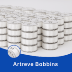 Style M Prewound Paper Sided With Plastic Core 70D/2(60WT) Embroidery Bobbins(144 Bobbins) 240 Yards – White - Image 4