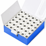 Style L Prewound Sideless With Magnetic Core 70D/2(60WT) Embroidery Magnetic Bobbins(144 Bobbins) 142 Yards - White - Image 2